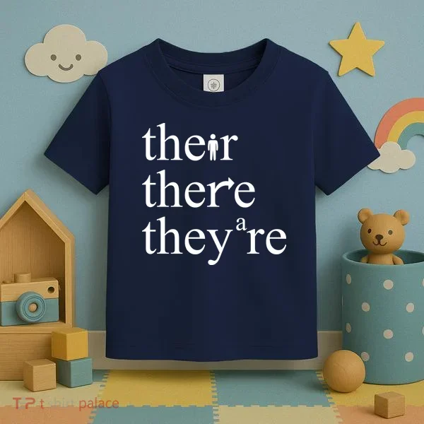 There Their They're Funny Grammar Toddler T-Shirt
