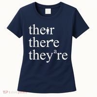 There Their They're Funny Grammar Women's T-Shirt thumb 0