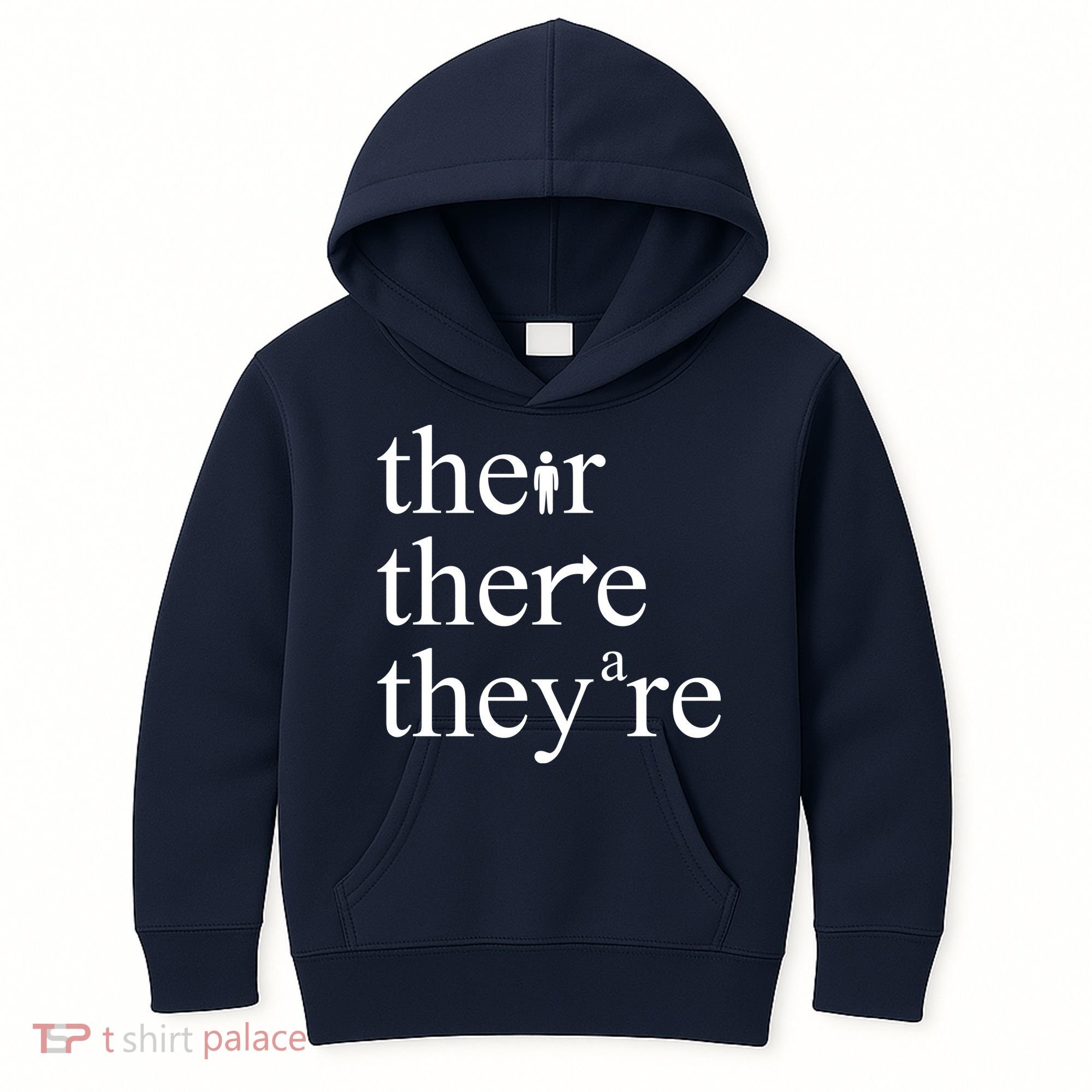 There Their They're Funny Grammar Kids Hoodie