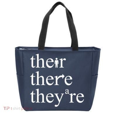 There Their They're Funny Grammar Tote Bag