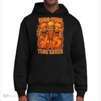 Tung Tung Tung Sahur Italian Brainrot Meme Bootleg Gift District V.I.T. Heavyweight Hoodie thumb 0