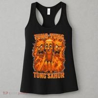 Tung Tung Tung Sahur Italian Brainrot Meme Bootleg Gift Women's Tank Top thumb 3