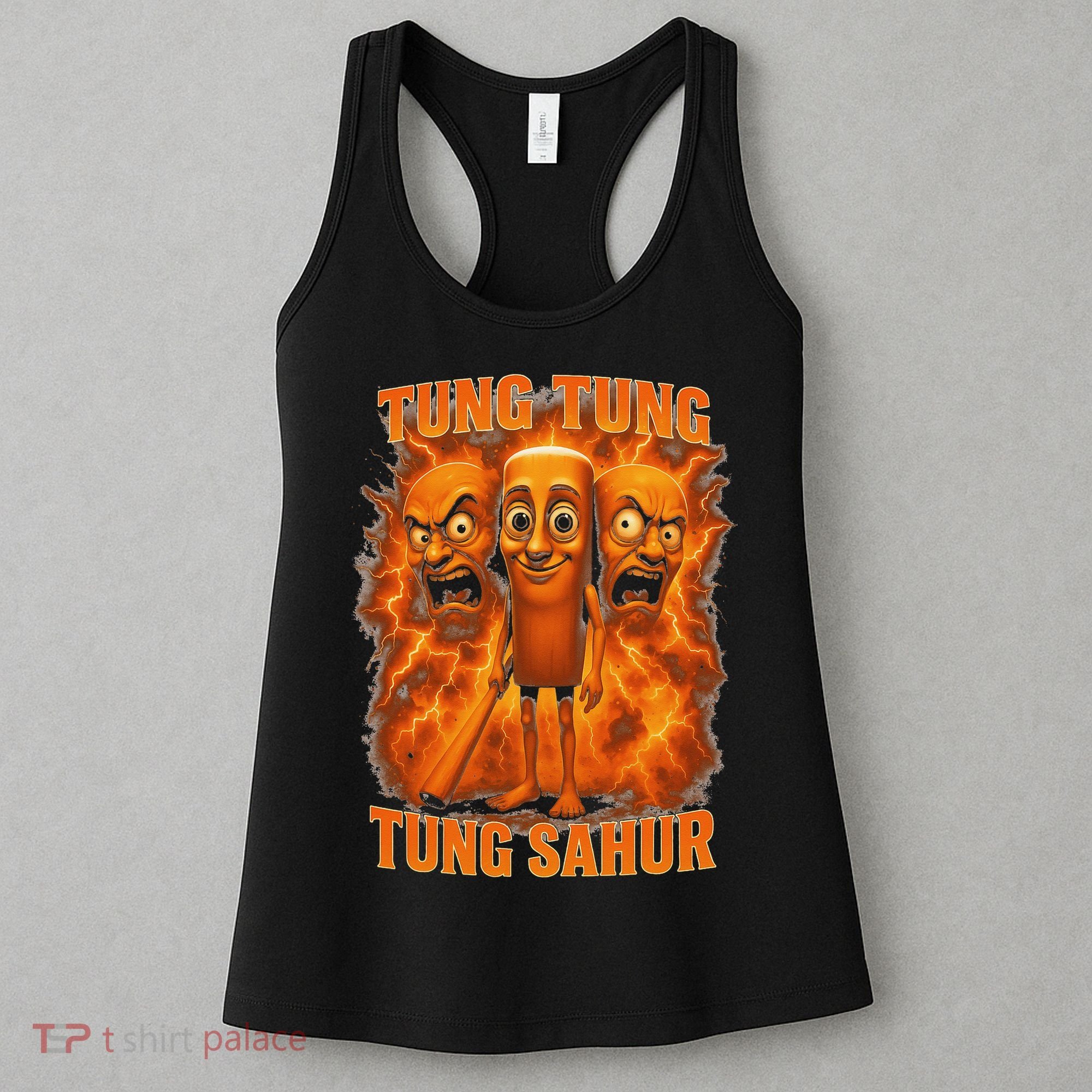 Tung Tung Tung Sahur Italian Brainrot Meme Bootleg Gift Women's Tank Top