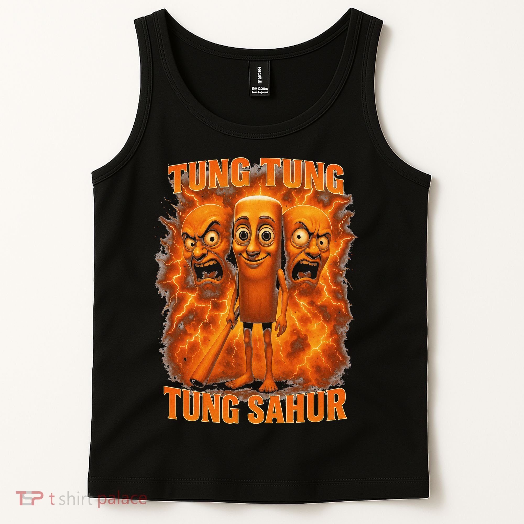 Tung Tung Tung Sahur Italian Brainrot Meme Bootleg Gift Tank Top