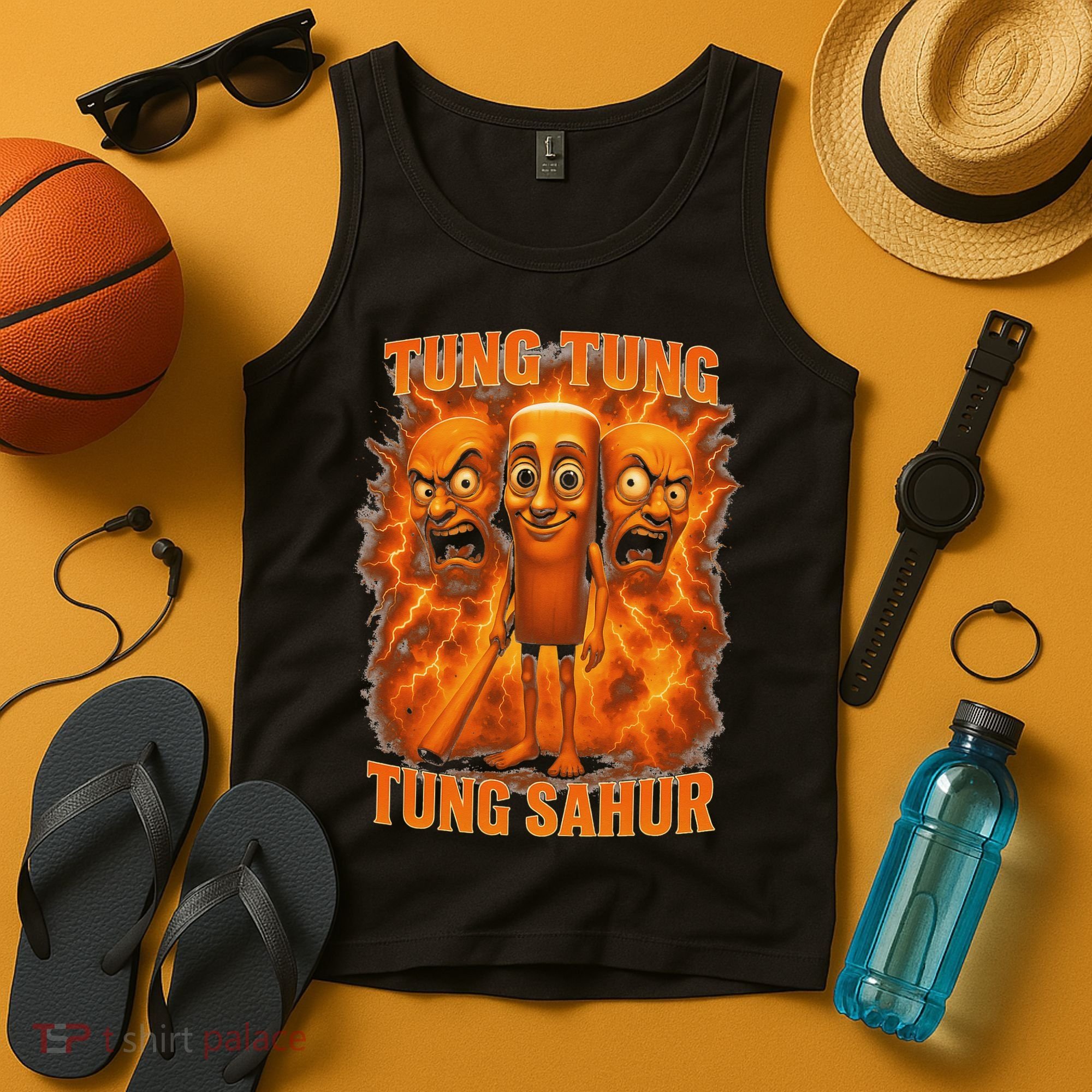 Tung Tung Tung Sahur Italian Brainrot Meme Bootleg Gift Tank Top