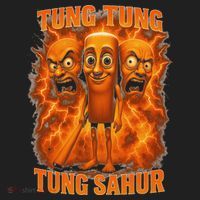 Tung Tung Tung Sahur Italian Brainrot Meme Bootleg Gift Golf Towel thumb 3