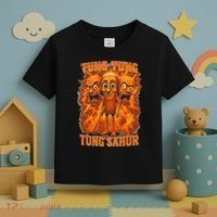 Tung Tung Tung Sahur Italian Brainrot Meme Bootleg Gift Toddler T-Shirt thumb 3