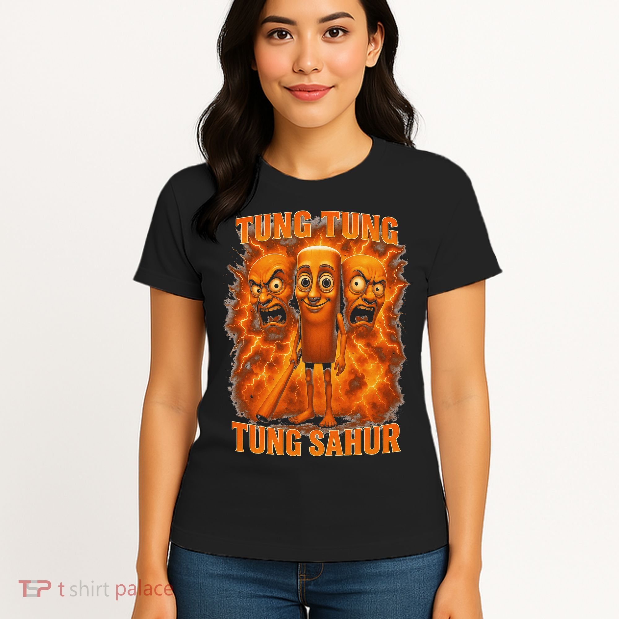 Tung Tung Tung Sahur Italian Brainrot Meme Bootleg Gift Women's T-Shirt