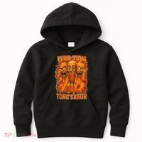 Tung Tung Tung Sahur Italian Brainrot Meme Bootleg Gift Kids Hoodie thumb 0