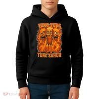 Tung Tung Tung Sahur Italian Brainrot Meme Bootleg Gift Kids Hoodie thumb 4