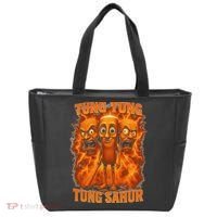 Tung Tung Tung Sahur Italian Brainrot Meme Bootleg Gift Tote Bag thumb 0