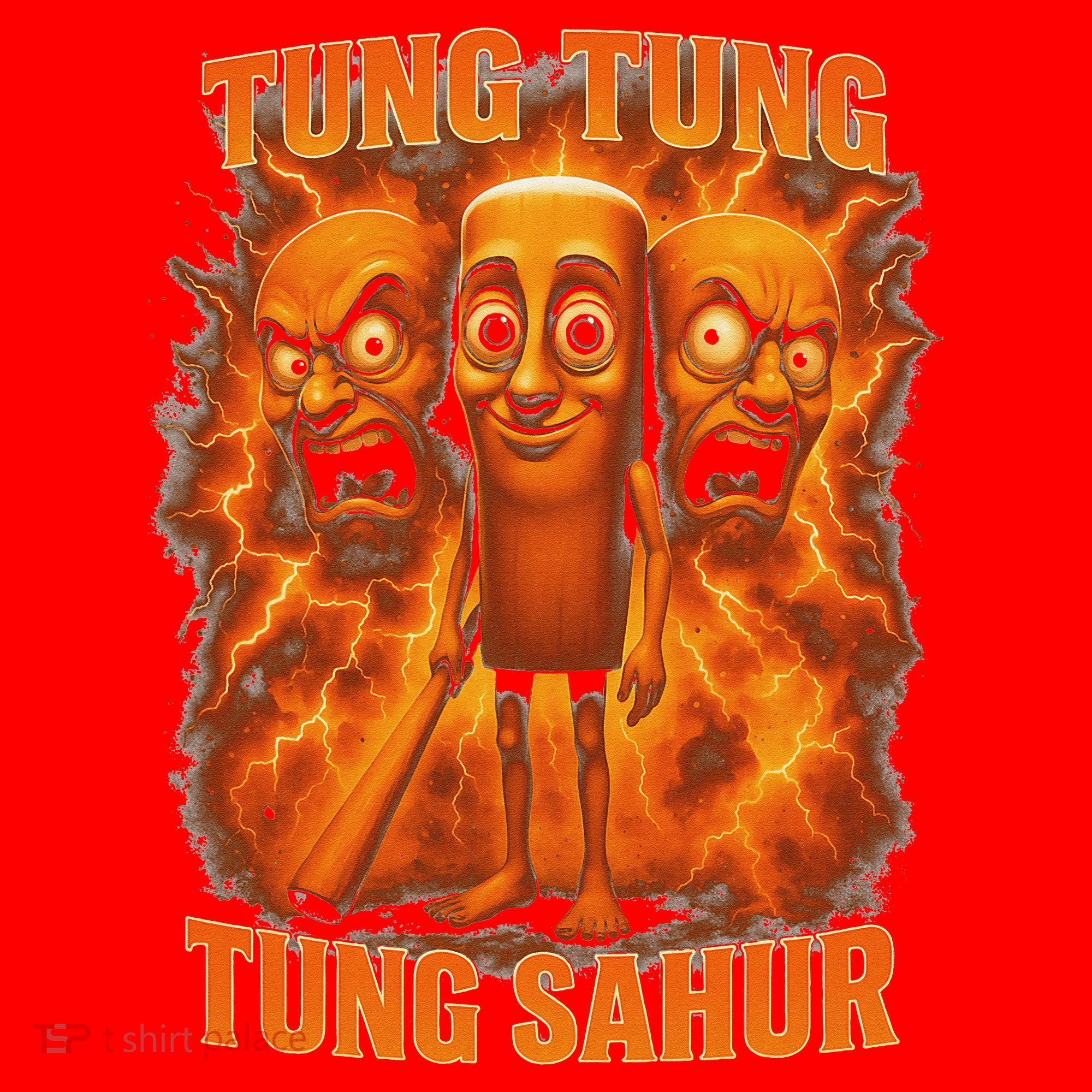 Tung Tung Tung Sahur Italian Brainrot Meme Bootleg Gift Santa Hat