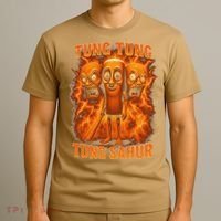 Tung Tung Tung Sahur Italian Brainrot Meme Bootleg Gift T-Shirt thumb 3