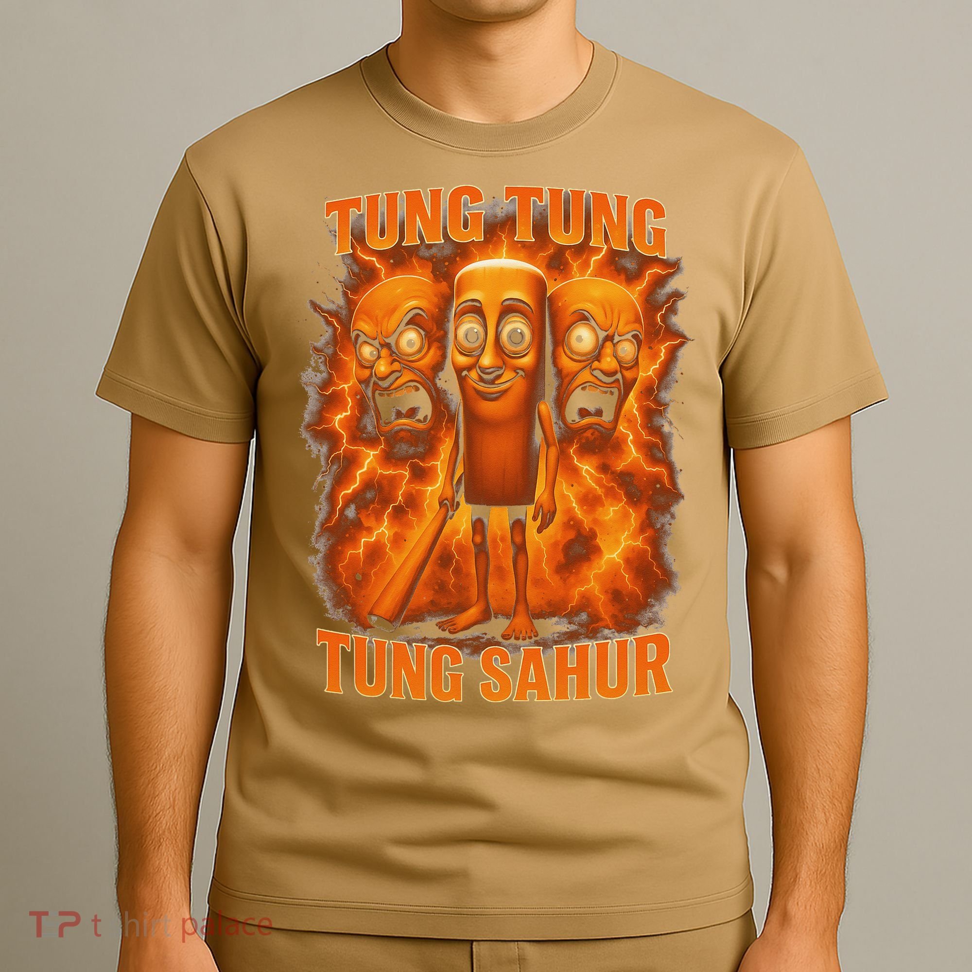 Tung Tung Tung Sahur Italian Brainrot Meme Bootleg Gift T-Shirt