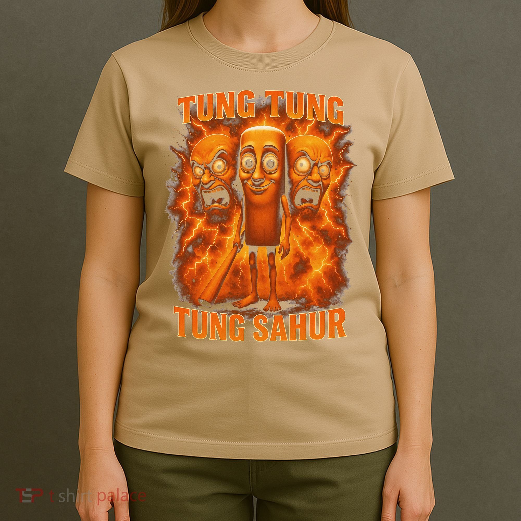 Tung Tung Tung Sahur Italian Brainrot Meme Bootleg Gift T-Shirt