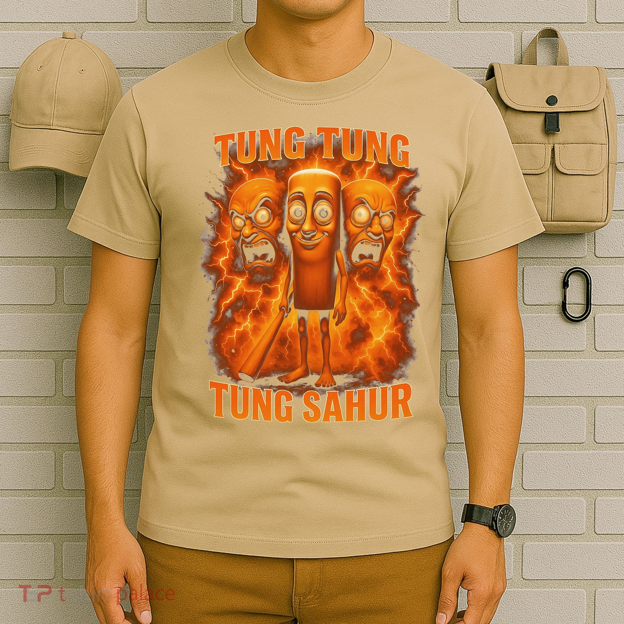 Tung Tung Tung Sahur Italian Brainrot Meme Bootleg Gift T-Shirt