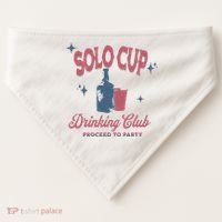 Toby Team Toby Solo Club Drinking Club USA-Made Doggie Bandana thumb 0