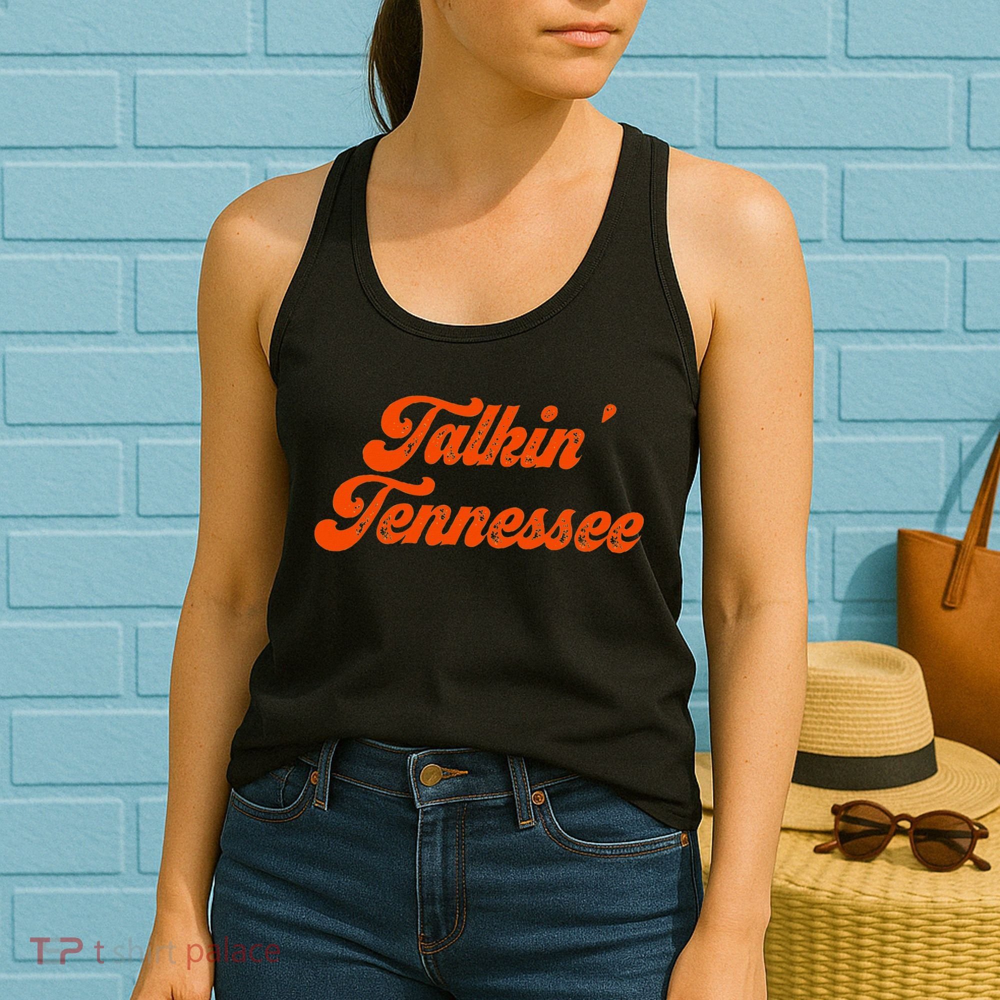 Talkin Tennessee Talking Tennessee Tn Orange Outfits Women's Tank Top