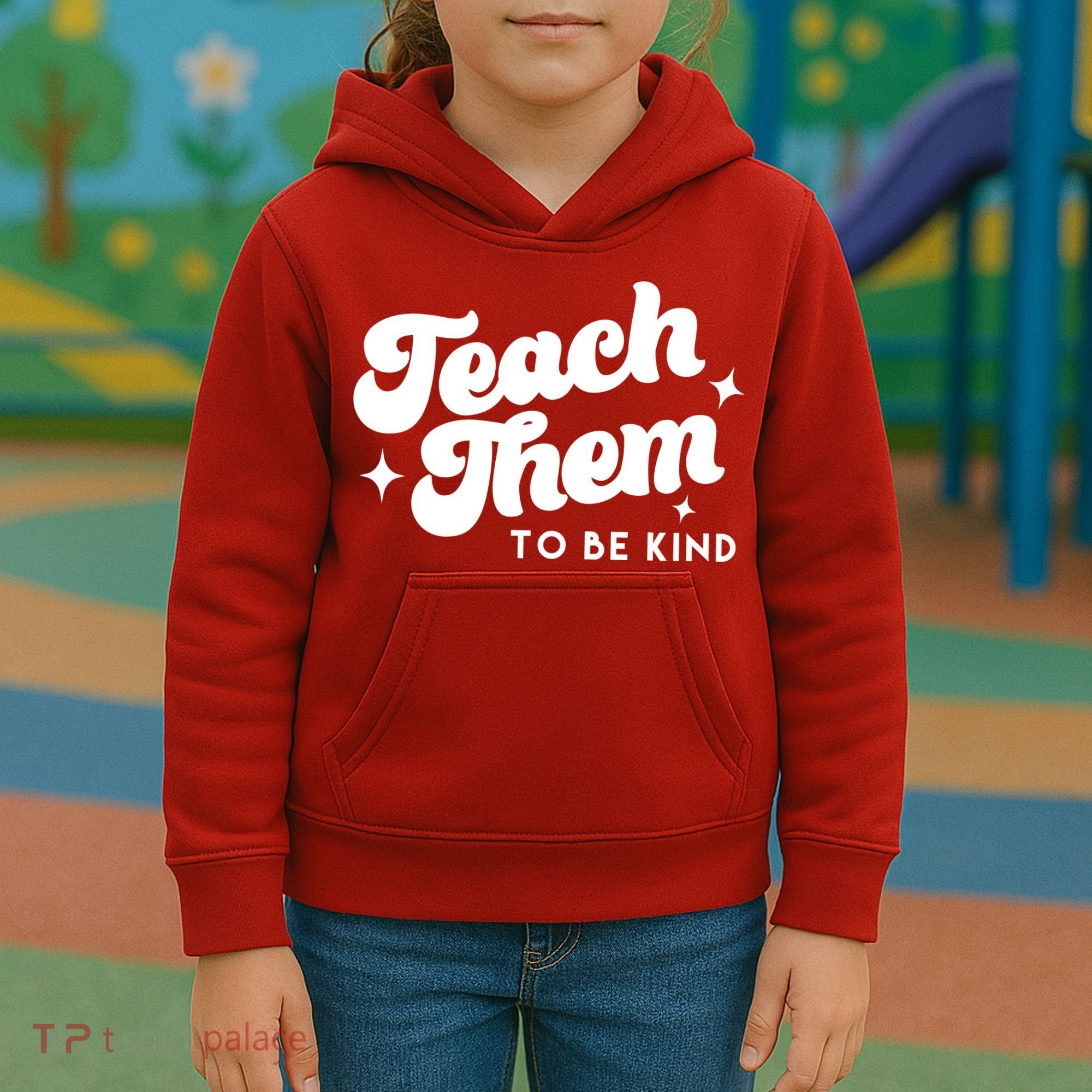 Team Them To Be Kind Kids Hoodie