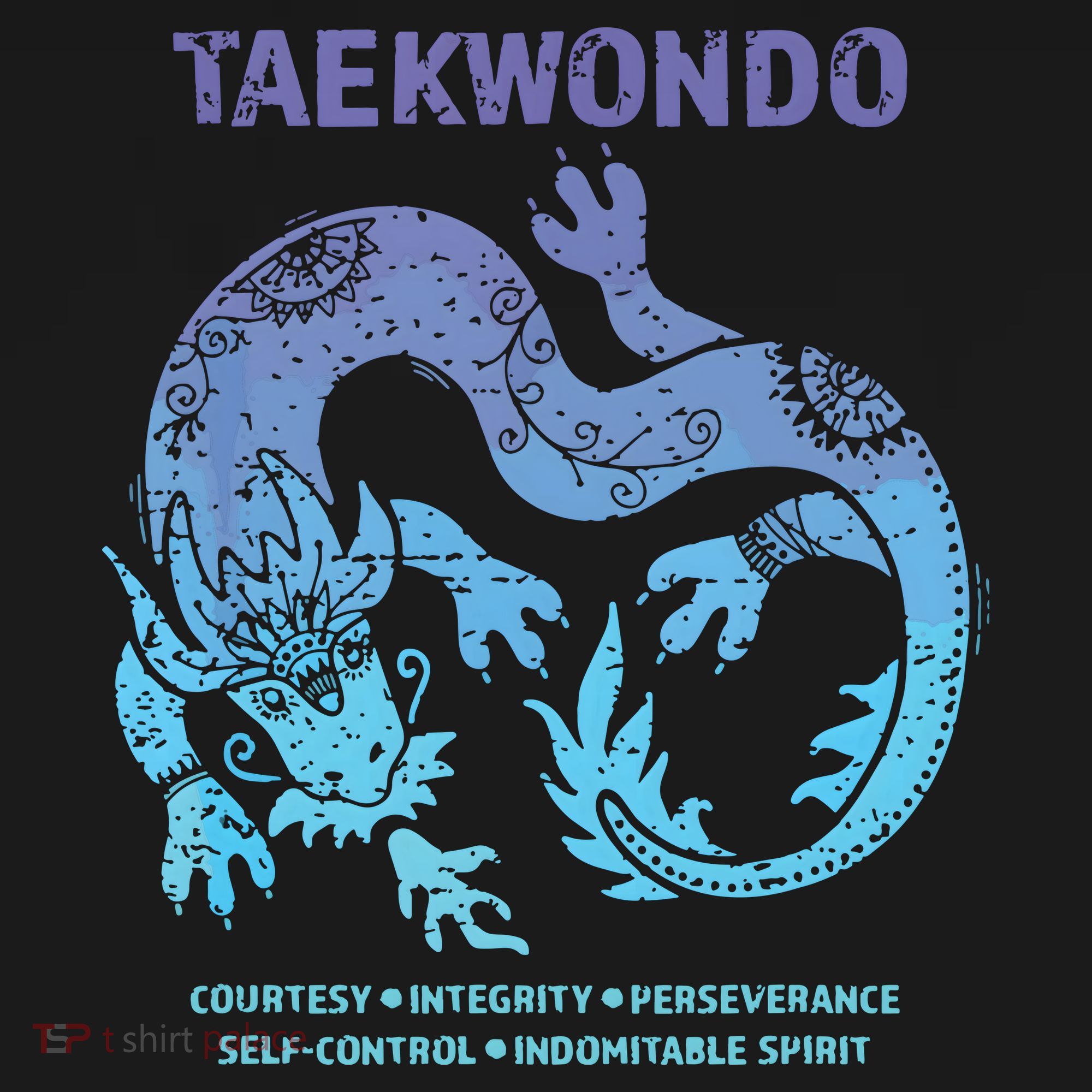 Taekwondo TKD Tae Kwon Do Dragon Art Martial Arts Graphic Backpack