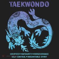 Taekwondo TKD Tae Kwon Do Dragon Art Martial Arts Graphic Tumbler thumb 3