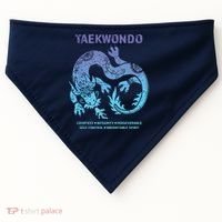 Taekwondo TKD Tae Kwon Do Dragon Art Martial Arts Graphic USA-Made Doggie Bandana thumb 0