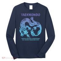 Taekwondo TKD Tae Kwon Do Dragon Art Martial Arts Graphic Long Sleeve Shirt thumb 0