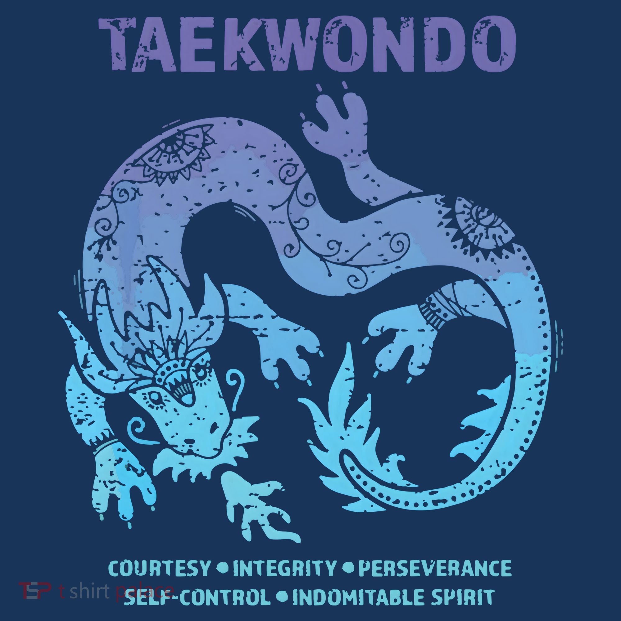 Taekwondo TKD Tae Kwon Do Dragon Art Martial Arts Graphic Sweatshirt