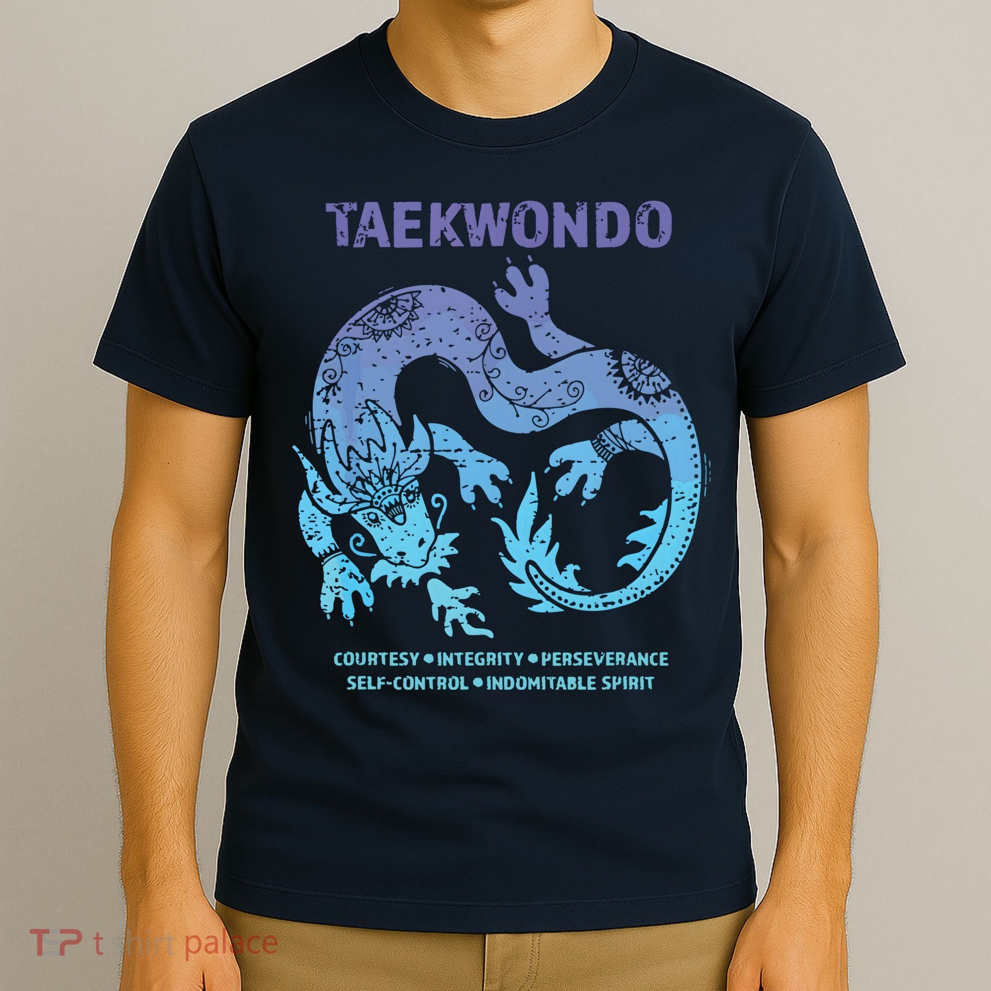 Taekwondo TKD Tae Kwon Do Dragon Art Martial Arts Graphic T-Shirt