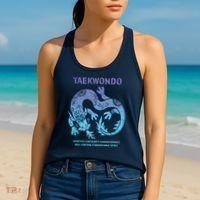 Taekwondo TKD Tae Kwon Do Dragon Art Martial Arts Graphic Women's Tank Top thumb 2