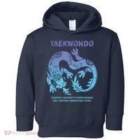 Taekwondo TKD Tae Kwon Do Dragon Art Martial Arts Graphic Toddler Hoodie thumb 0