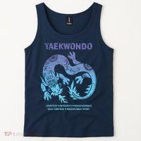 Taekwondo TKD Tae Kwon Do Dragon Art Martial Arts Graphic Tank Top thumb 2
