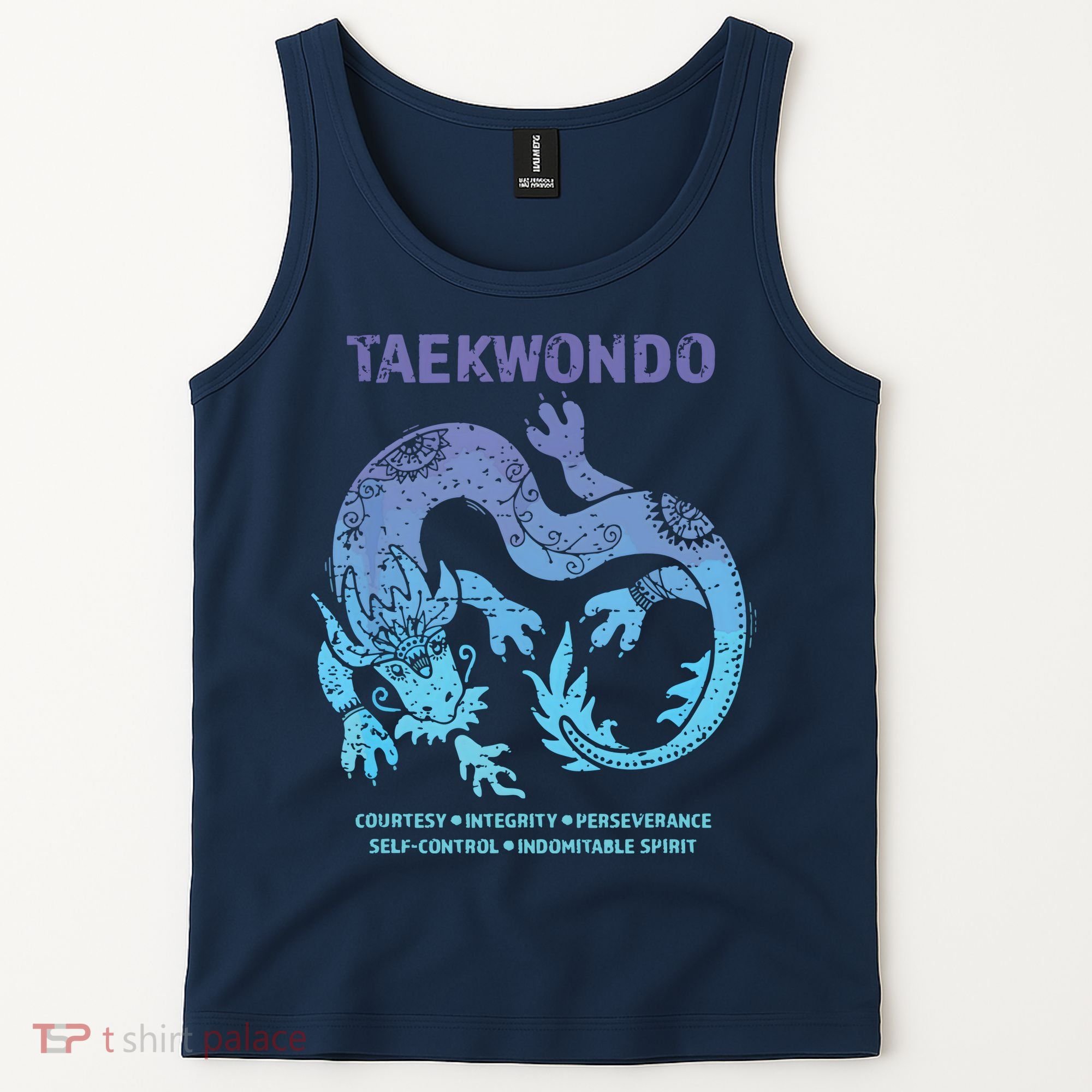 Taekwondo TKD Tae Kwon Do Dragon Art Martial Arts Graphic Tank Top