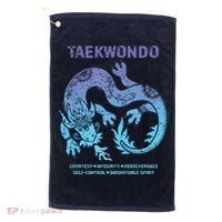 Taekwondo TKD Tae Kwon Do Dragon Art Martial Arts Graphic Golf Towel thumb 0