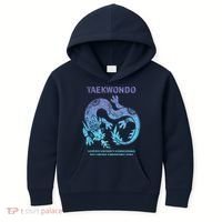 Taekwondo TKD Tae Kwon Do Dragon Art Martial Arts Graphic Kids Hoodie thumb 0