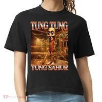 Tung Tung Tung Sahur Funny Brainrot Meme Italian Comfort Colors Boxy T-Shirt thumb 0