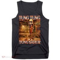 Tung Tung Tung Sahur Funny Brainrot Meme Italian Tank Top thumb 0