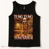 Tung Tung Tung Sahur Funny Brainrot Meme Italian Tank Top thumb 2