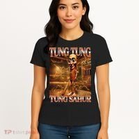 Tung Tung Tung Sahur Funny Brainrot Meme Italian Women's T-Shirt thumb 4