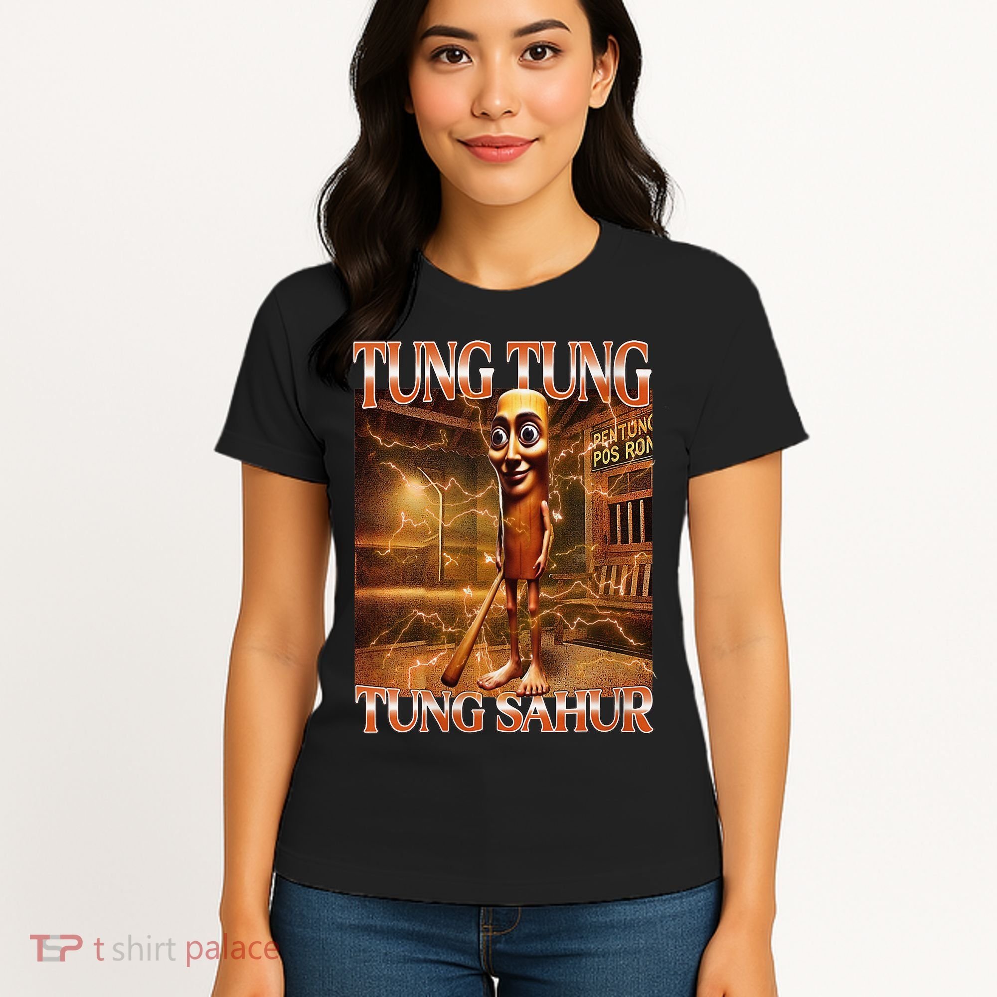 Tung Tung Tung Sahur Funny Brainrot Meme Italian Women's T-Shirt