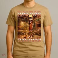 Tung Tung Tung Sahur Funny Brainrot Meme Italian T-Shirt thumb 3