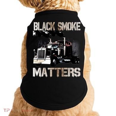 Trucker Tractor Trailer 18 Wheeler Design Gift Doggie Tank