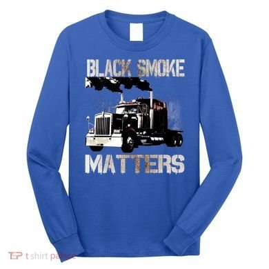 Trucker Tractor Trailer 18 Wheeler Design Gift Long Sleeve Shirt