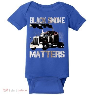Trucker Tractor Trailer 18 Wheeler Design Gift Baby Bodysuit