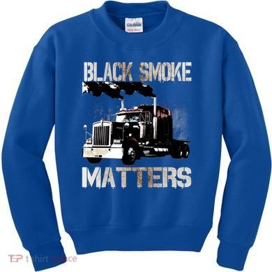 Trucker Tractor Trailer 18 Wheeler Design Gift Kids Sweatshirt