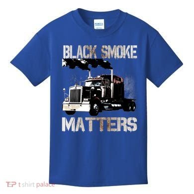 Trucker Tractor Trailer 18 Wheeler Design Gift Kids T-Shirt