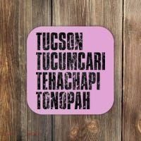 Tucson Tucumcari Tehachapi Tonapah Tourist Coaster thumb 0