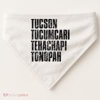Tucson Tucumcari Tehachapi Tonapah Tourist USA-Made Doggie Bandana thumb 0
