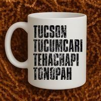 Tucson Tucumcari Tehachapi Tonapah Tourist Coffee Mug thumb 2