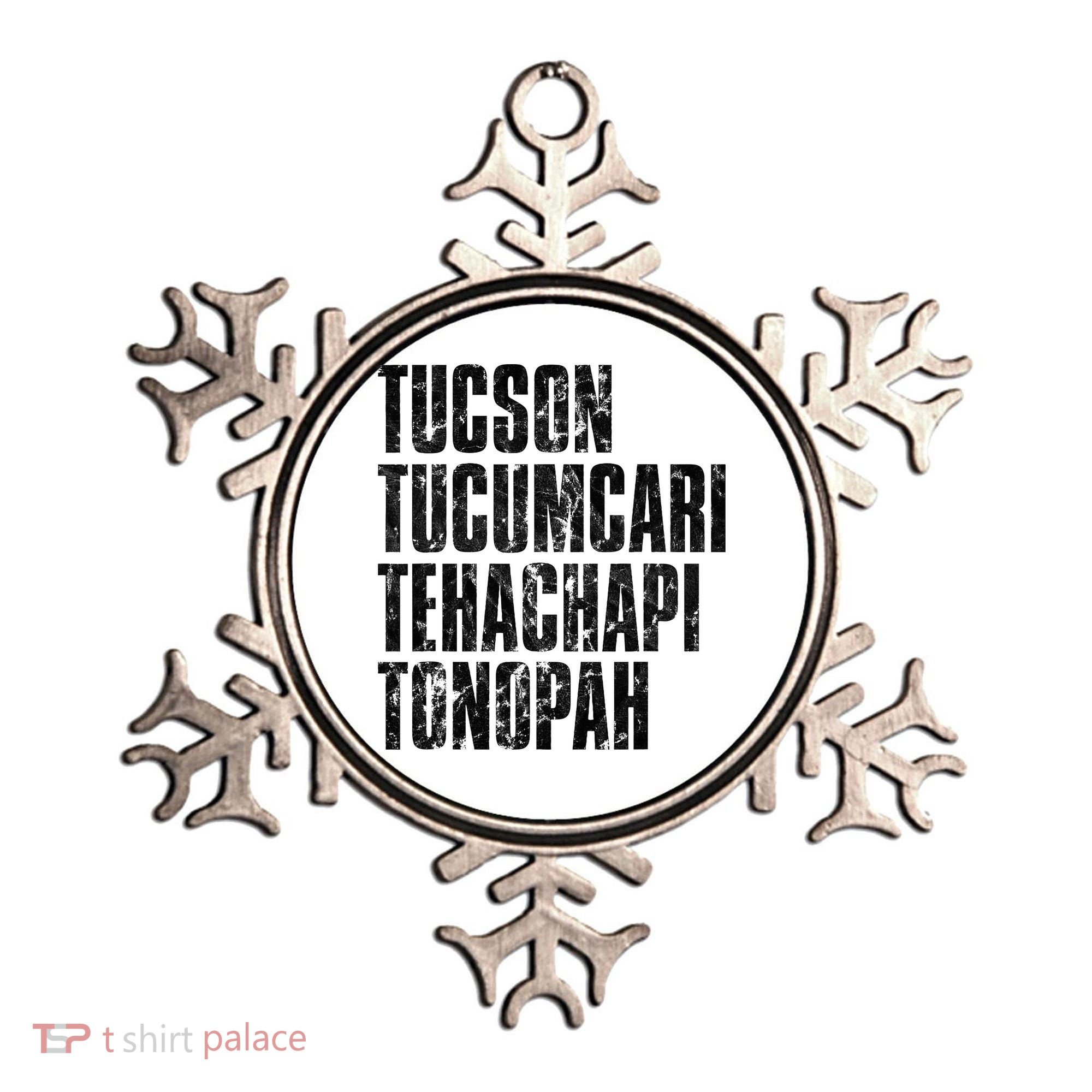 Tucson Tucumcari Tehachapi Tonapah Tourist Ornament